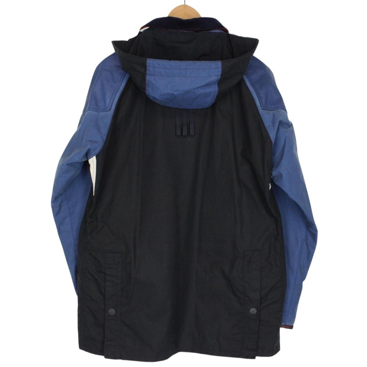Adidas x Barbour Limited Edition Johbar Black and Blue Wax Jacket
