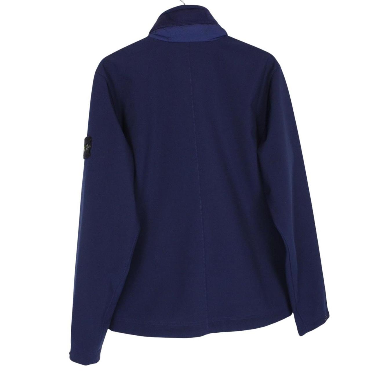 Stone Island AW 2018 Navy Blue Full Zip Soft Shell-R Jacket