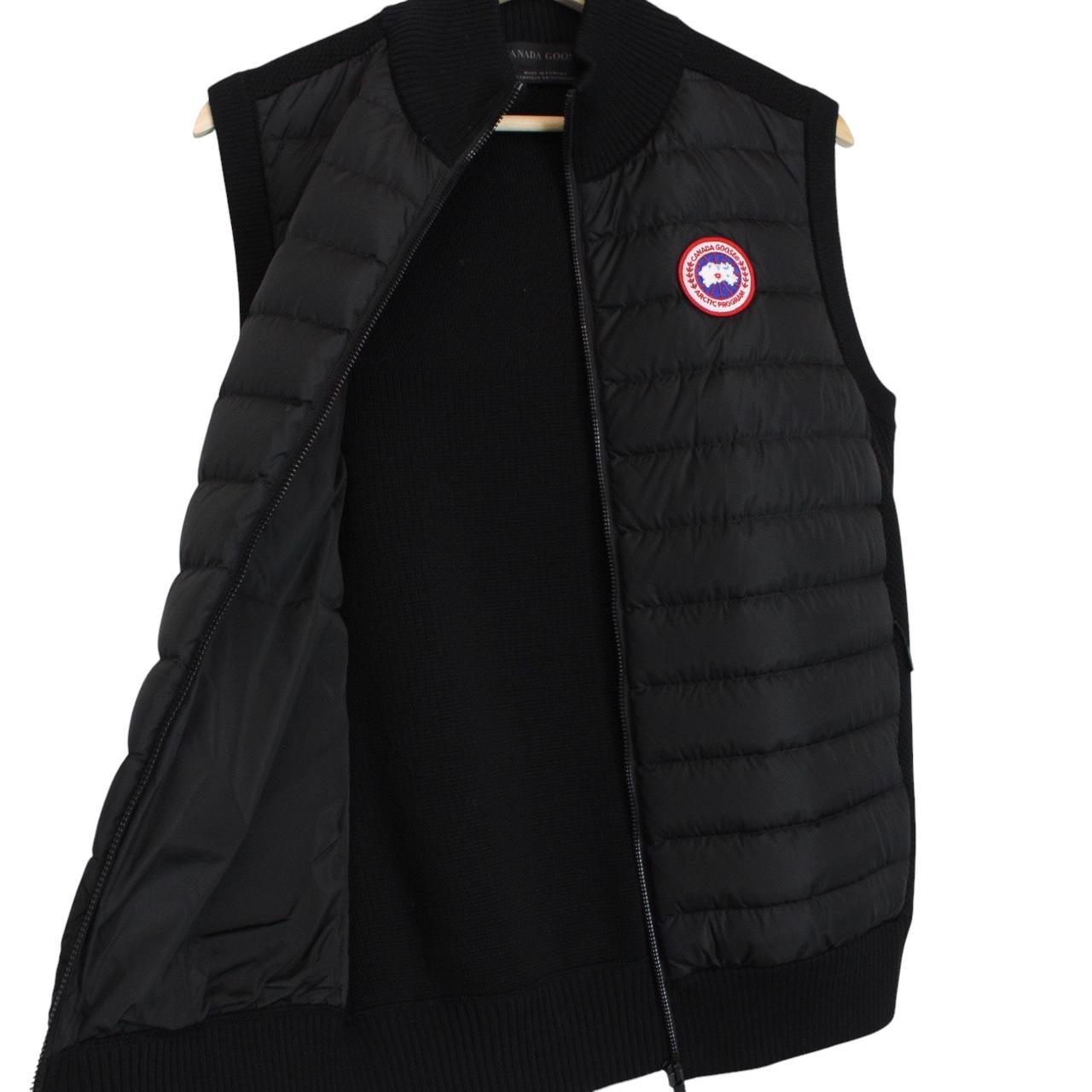 Canada Goose Hybridge Wool Knit Black Down Gilet / Bodywarmer