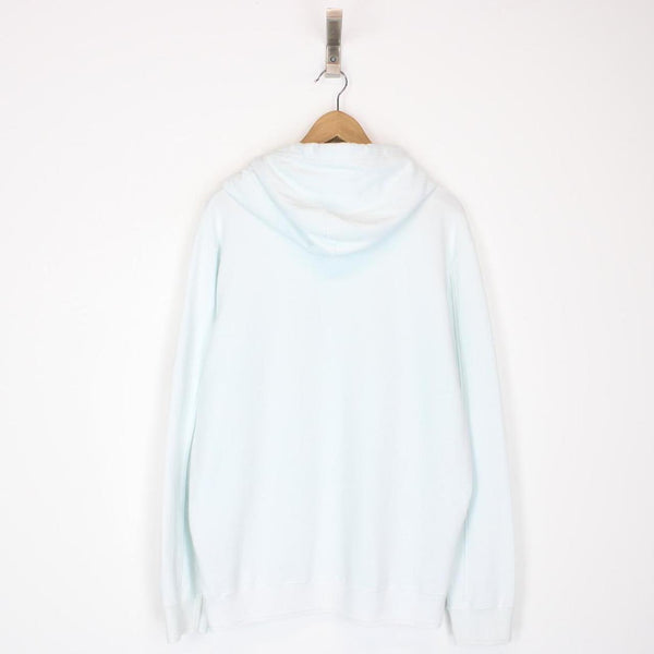 CP Company Resist Dyed Light Blue Cotton Lens Hoodie Jumper