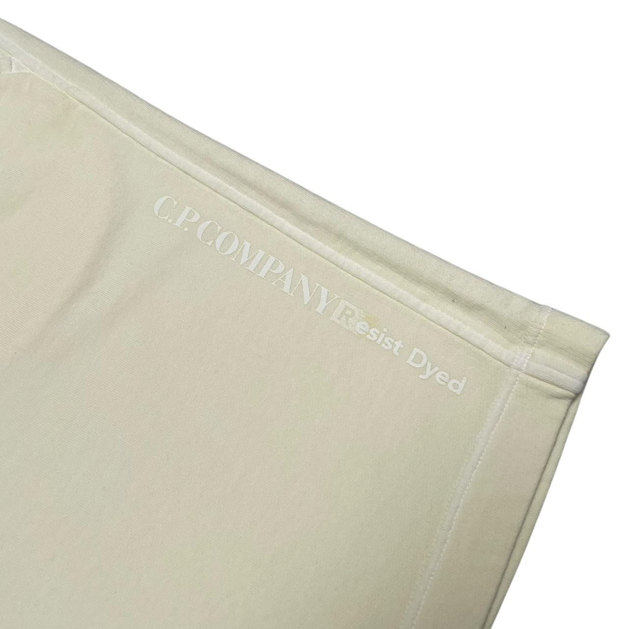 CP Company Yellow Cotton Resist Dyed Jogger Shorts