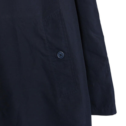Burberry London Navy Blue Single Breasted Trench Coat