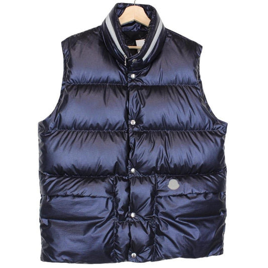 Moncler 2 Genius 1952 Metallic Navy Blue Idir Down Gilet / Bodywarmer