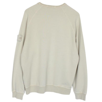 Stone Island Ghost SS 2021 Beige Stretch Cotton Sweatshirt Jumper