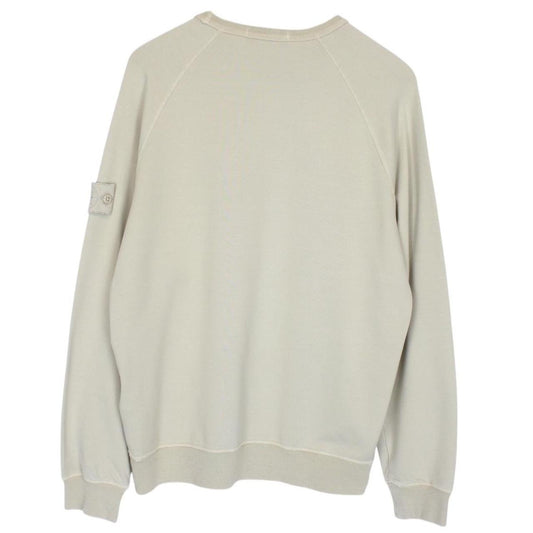 Stone Island Ghost SS 2021 Beige Stretch Cotton Sweatshirt Jumper