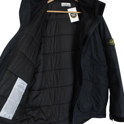 Stone Island AW 2018 Navy Blue Micro Reps Primaloft Hooded Jacket
