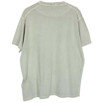 Stone Island Green Short Sleeve Fissato Effect Cotton Compass Logo T-Shirt