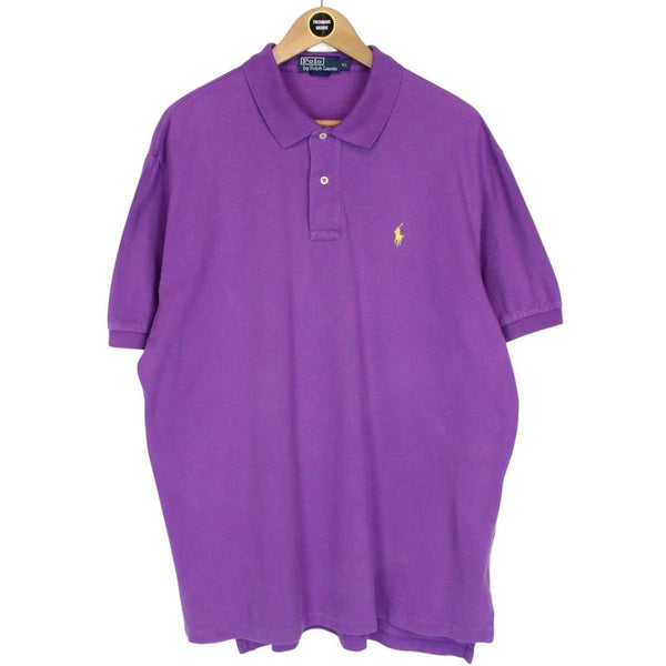 Vintage Polo Ralph Lauren Purple Short Sleeve Cotton Polo Shirt