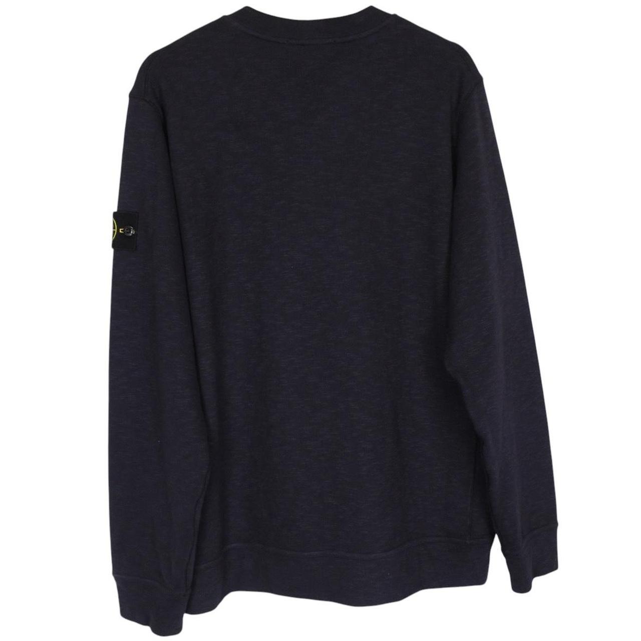 Stone Island Navy Blue Cotton Sweatshirt Jumper