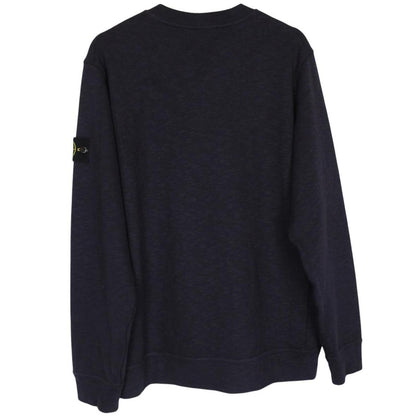 Stone Island Navy Blue Cotton Sweatshirt Jumper