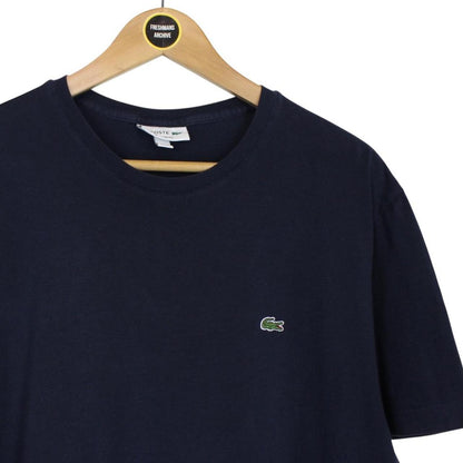Lacoste Navy Blue Cotton Short Sleeve T-Shirt