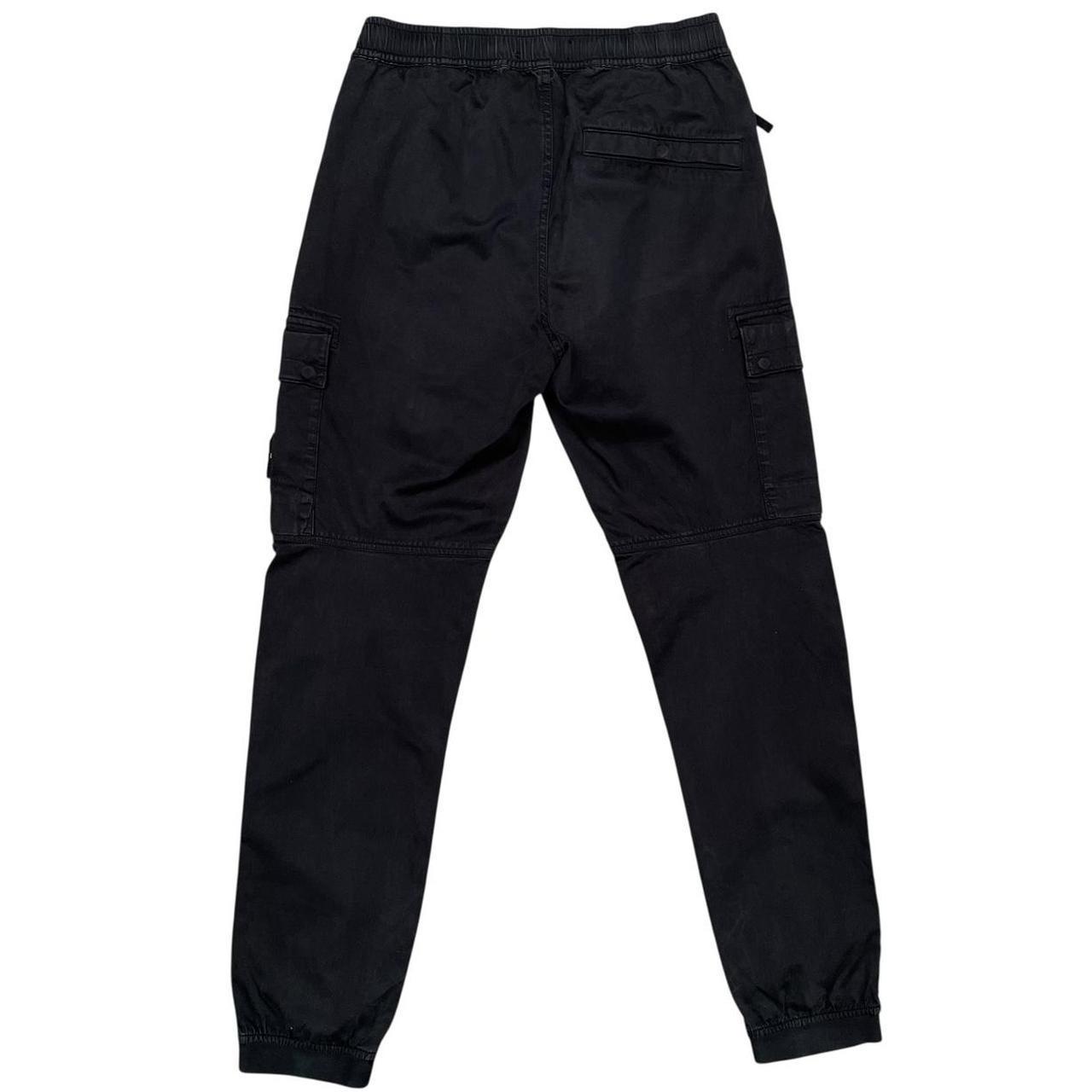 Stone Island AW 2023 Black RE-T Fit Cargo Trousers