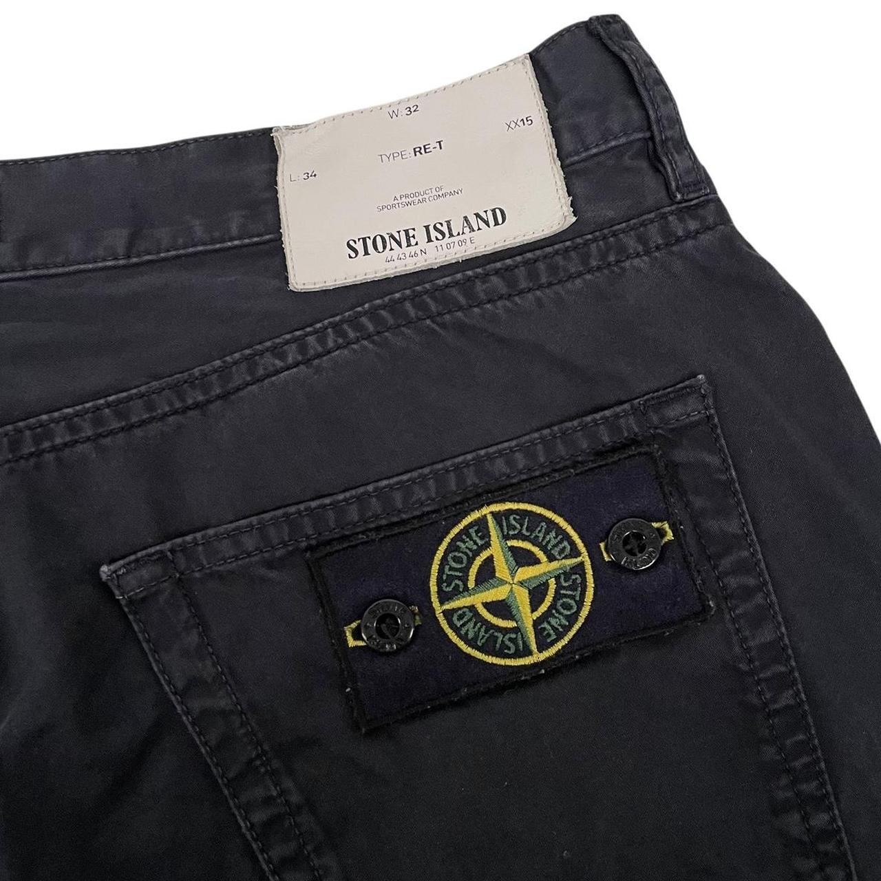 Stone Island SS 2014 Black RE-T Fit Cotton Trousers