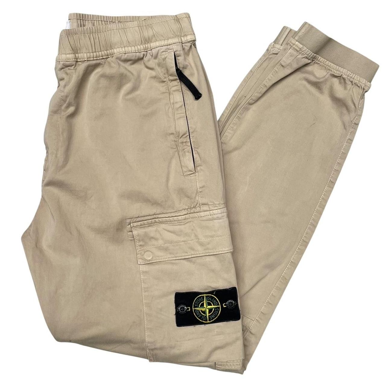 Stone Island AW 2022 Beige RE-T Fit Cargo Trousers