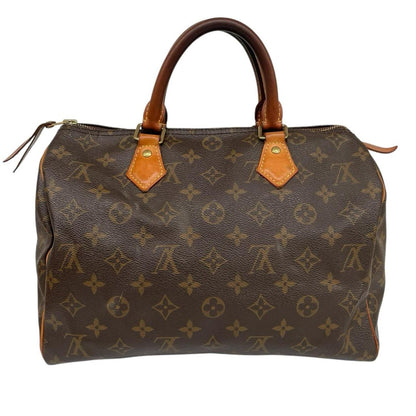 Louis Vuitton beige and brown monogram coated canvas shopping tote with padlock detail.