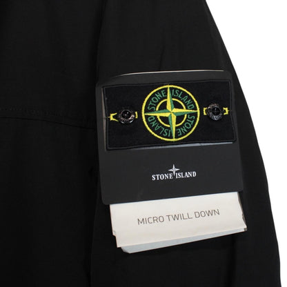 Stone Island AW 2023 Black Micro Twill Down Parka Jacket