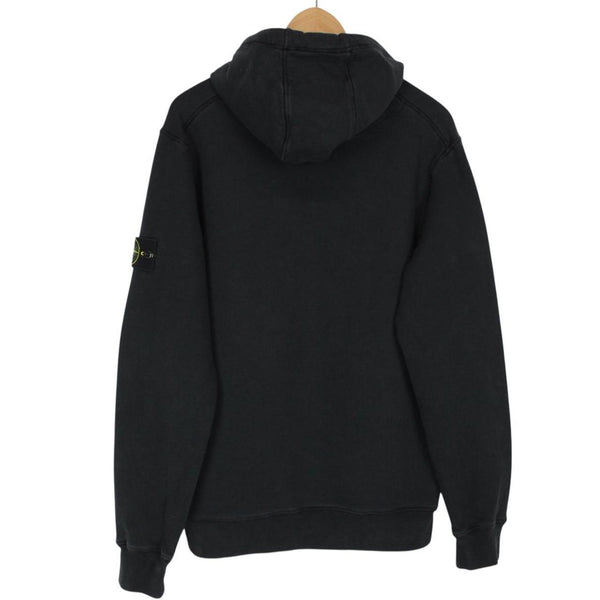 Stone Island AW 2021 Black Cotton Hoodie Jumper