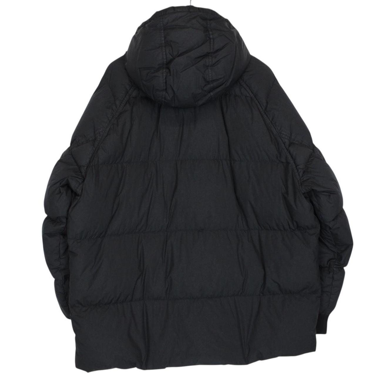 Stone Island AW 2023 Black Garment Dyed Crinkle Reps R-NY Down Puffer Jacket