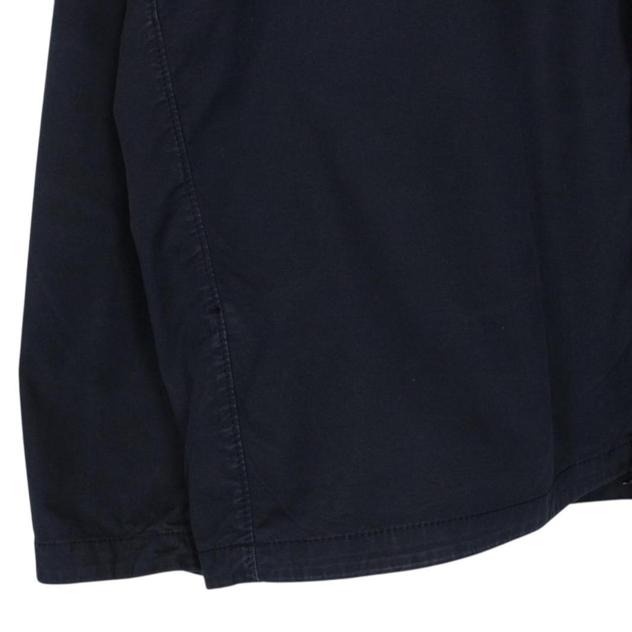 Stone Island SS 2023 Navy Blue Full Zip Cotton Overshirt Jacket