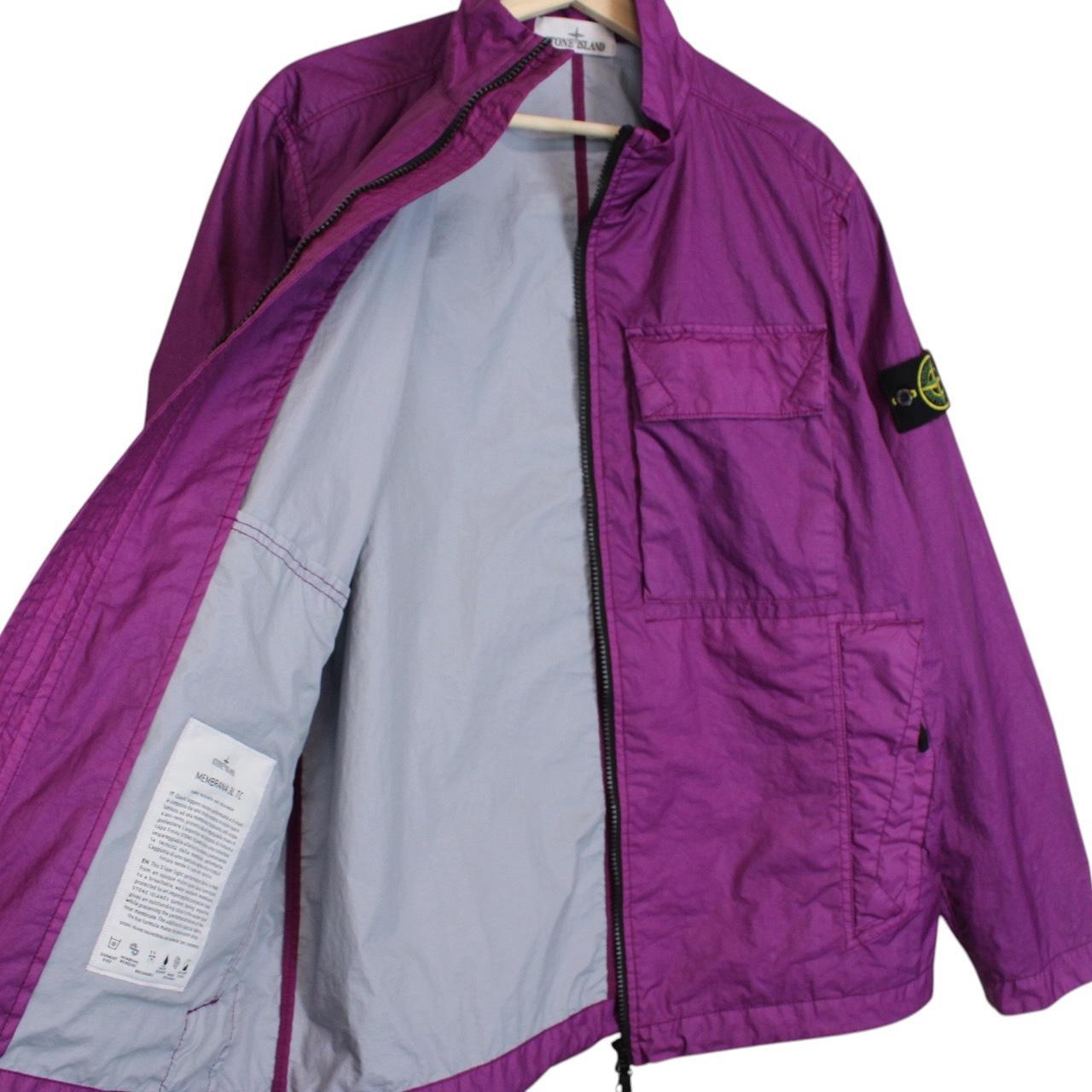 Stone Island SS 2023 Purple Membrana 3L TC Full Zip Jacket