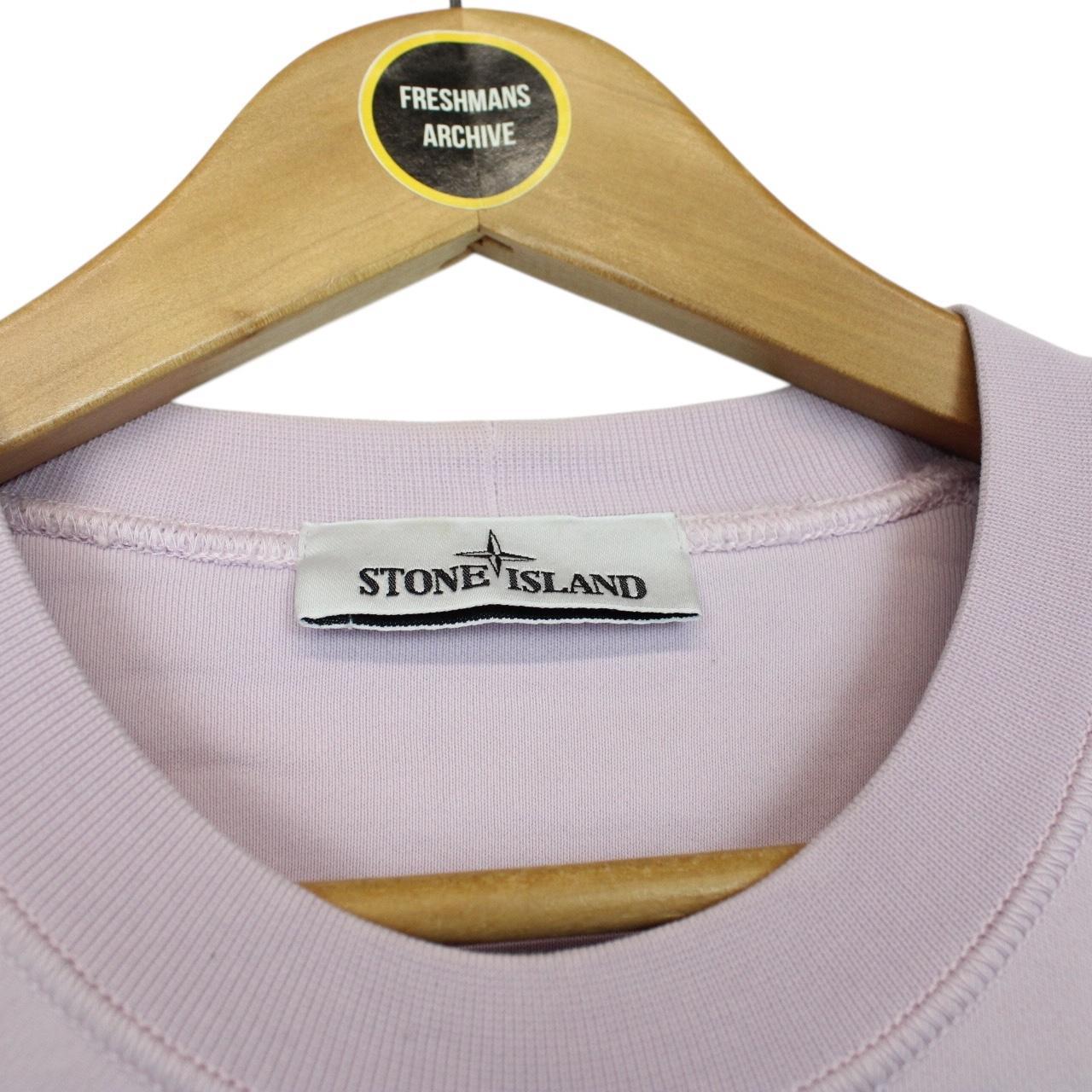 Stone Island SS 2022 Pink Cotton Sweatshirt Jumper