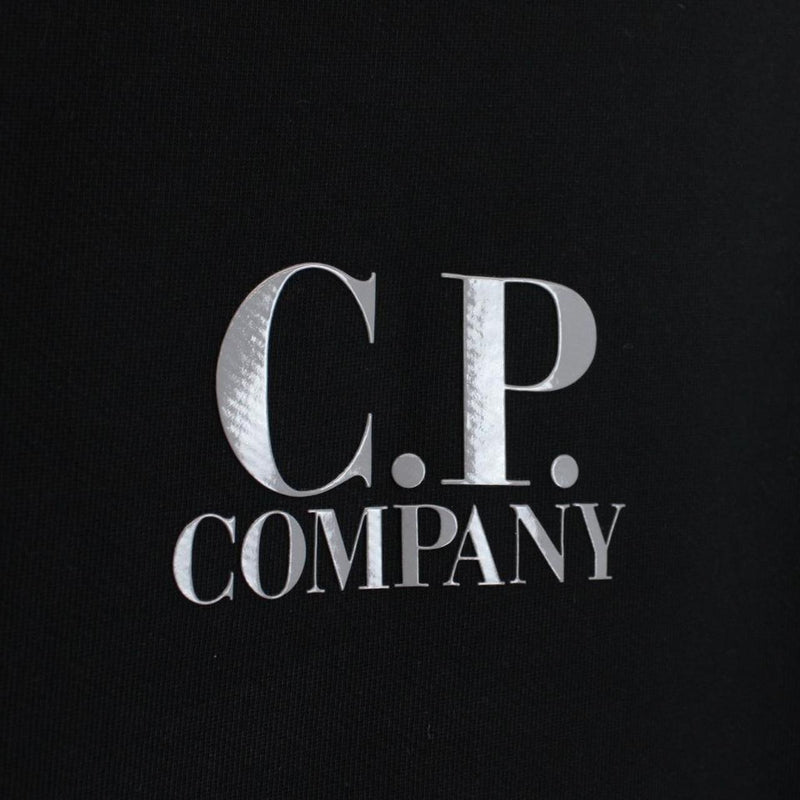 CP Company Black Logo Print Cotton Sweatshirt Jumper