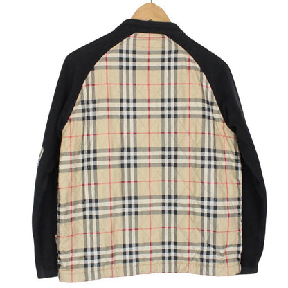 Burberry Golf Black and Beige Nova Check Full Zip Fleece Jumper