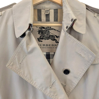 Burberry Beige Nova Check Double Breasted Belted Kensington Trench Coat