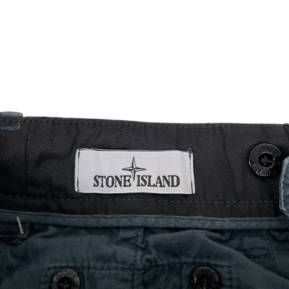 Stone Island SS 2022 Navy Blue Slim Fit Cargo Trousers