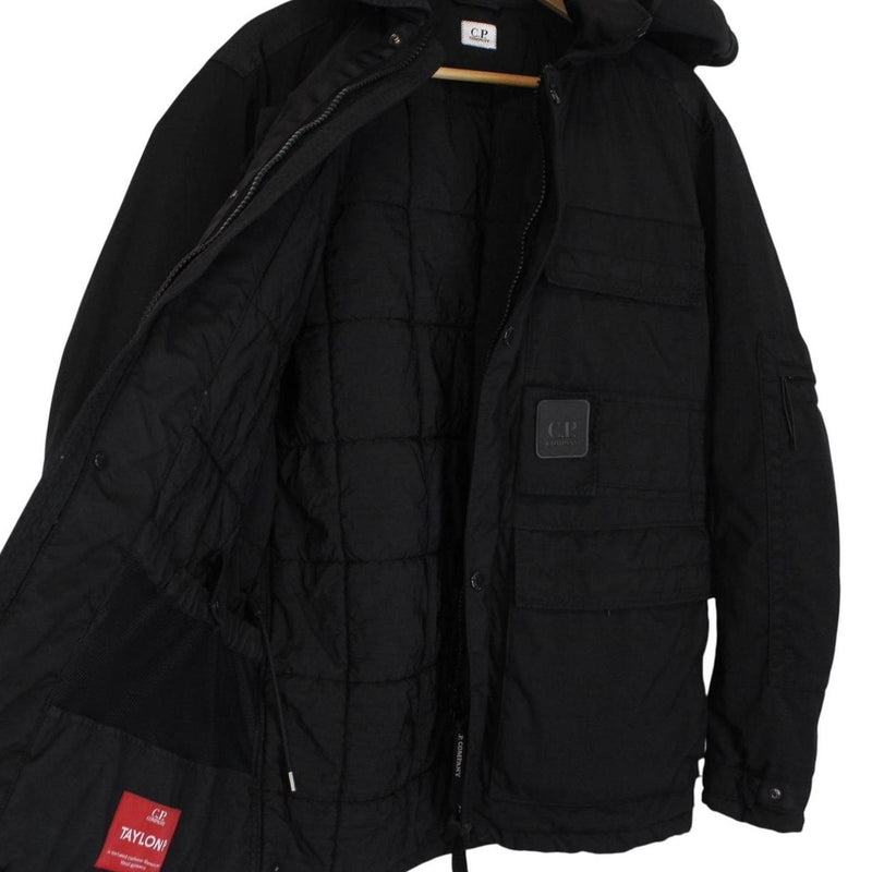 CP Company Metropolis Urban Protection Taylon P Black Full Zip Quilted Jacket