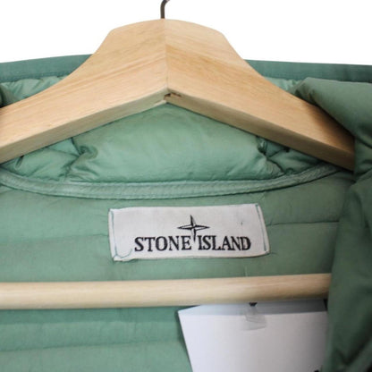 Stone Island AW 2022 Loom Woven Chambers R-Nylon Green Down Jacket