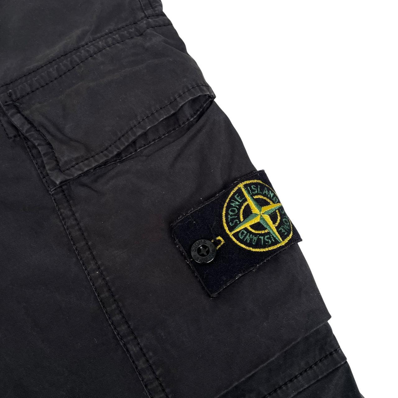 Stone Island Black Slim Fit Cargo Trousers