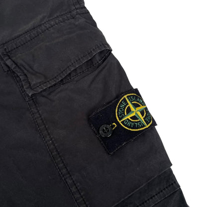 Stone Island Black Slim Fit Cargo Trousers