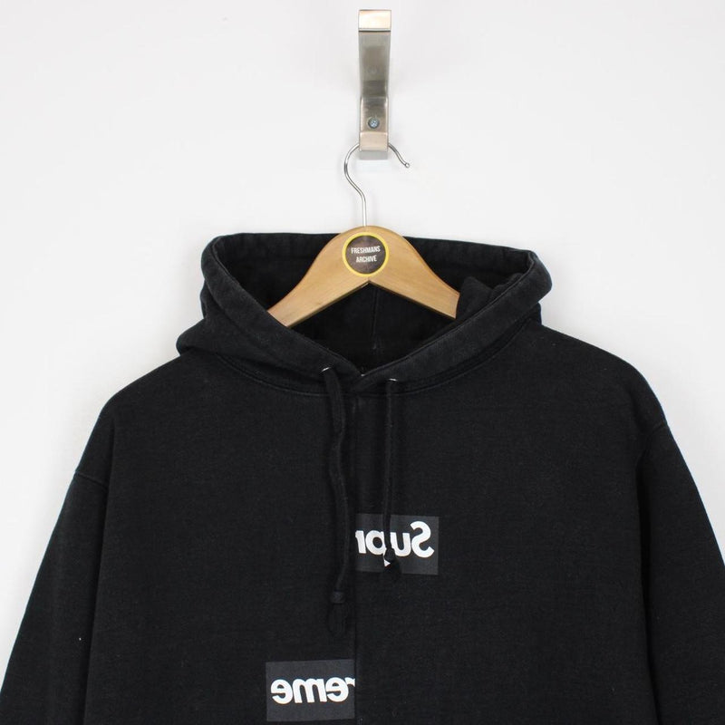 Supreme x Comme des Garçons 2018 Black and White Box Logo Hoodie Jumper
