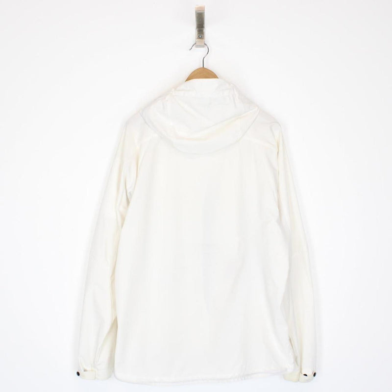 CP Company White and Black Pro-Tek Lens Hooded Jacket