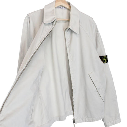 Vintage Stone Island SS 2007 Beige Full Zip Cotton Harrington Jacket