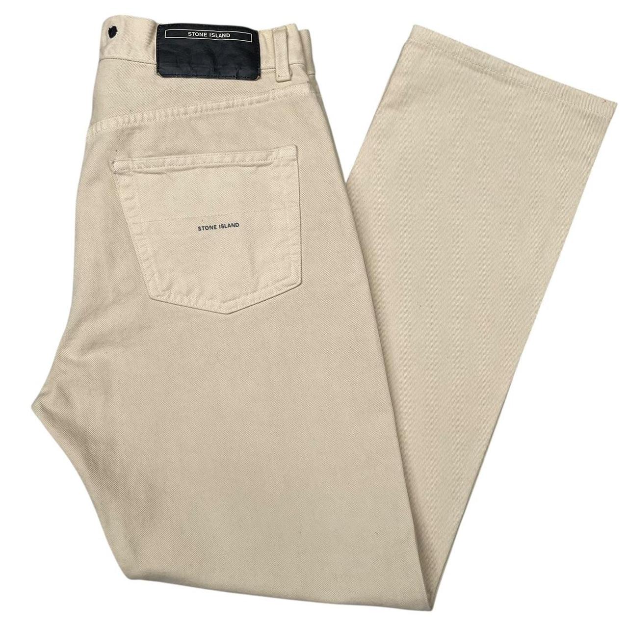 Vintage Stone Island AW 2001 Beige Straight Leg Fit Denim Jeans