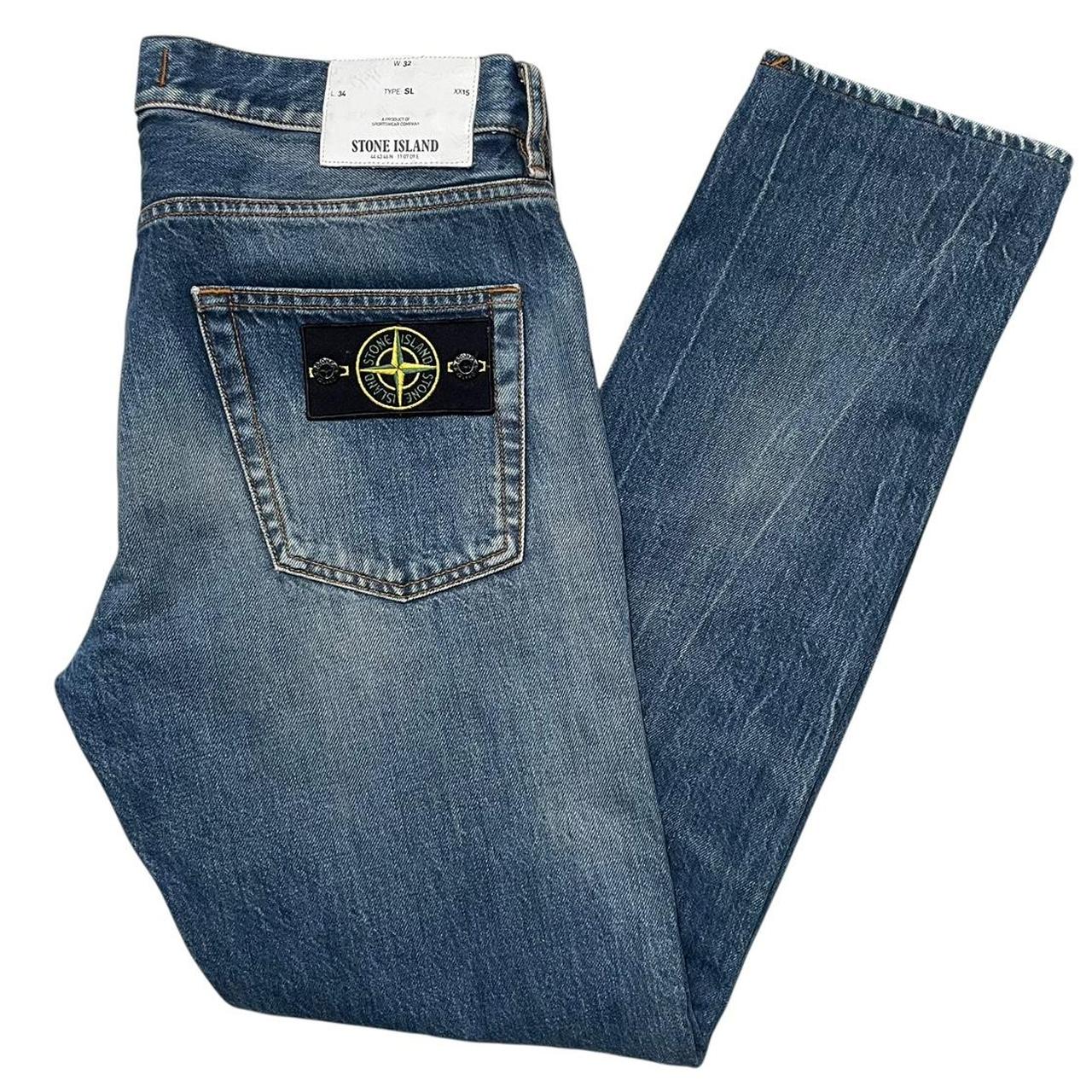Stone Island AW 2014 Blue Slim Fit Denim Jeans