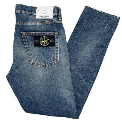 Stone Island AW 2014 Blue Slim Fit Denim Jeans