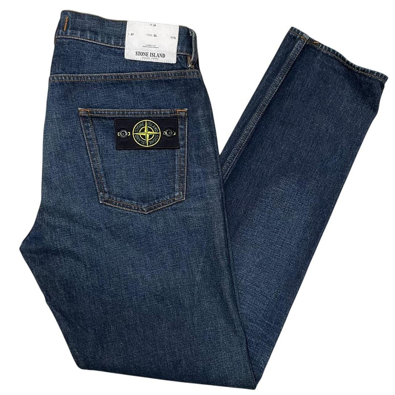 Stone Island AW 2018 Navy Blue Slim Fit Denim Jeans