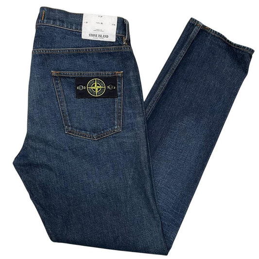 Stone Island AW 2018 Navy Blue Slim Fit Denim Jeans