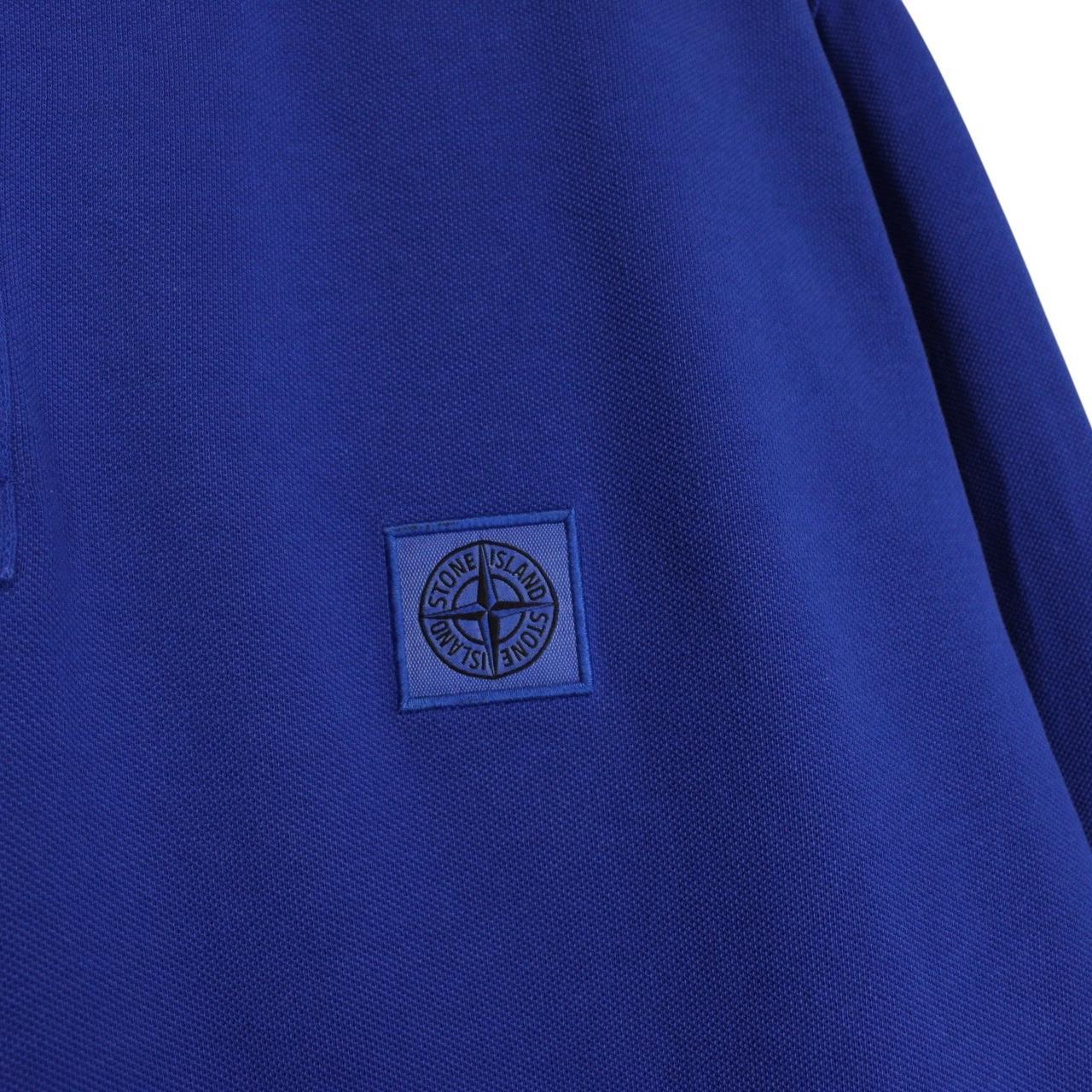Stone Island AW 2016 White Long Sleeve Compass Polo Shirt