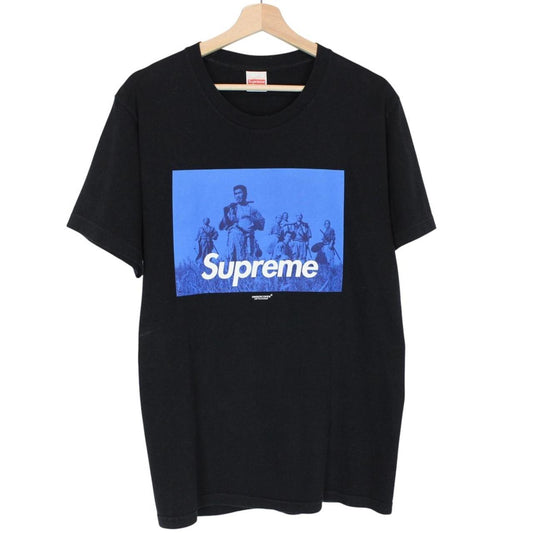 Supreme x Undercover Black Seven Samurai Print Short Sleeve Cotton T-Shirt