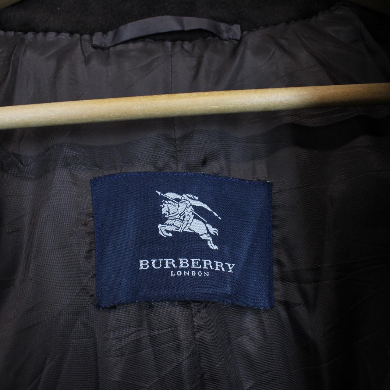 Vintage Burberry London Brown Cotton Blend Coat