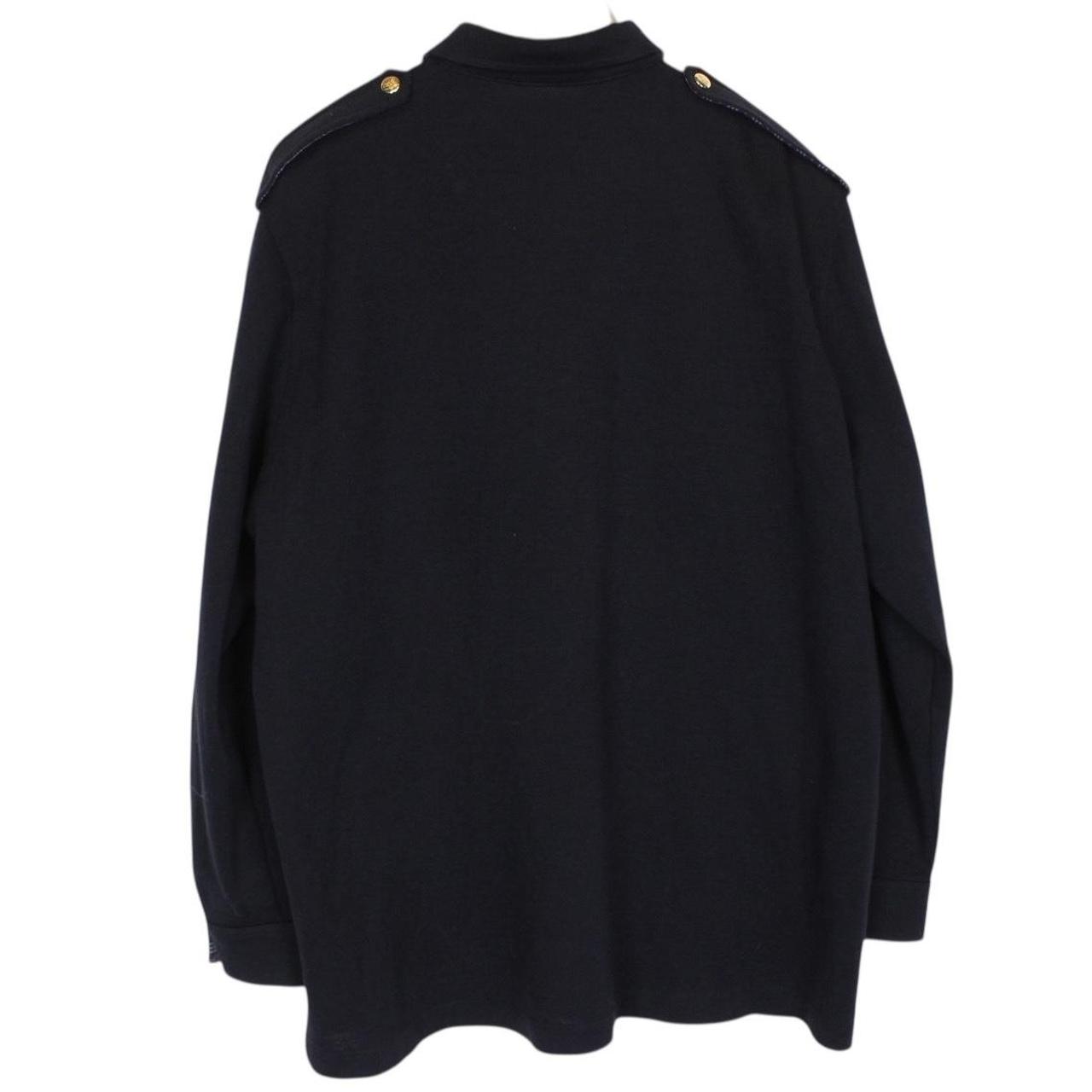 Vintage 90s Burberry Navy Blue Merino Wool Blend Knit Jumper