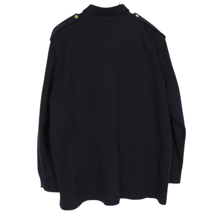 Vintage 90s Burberry Navy Blue Merino Wool Blend Knit Jumper