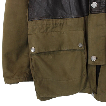 Vintage CP Company AW 2005 Khaki Brown Full Zip Mille Miglia Half Leather Goggle