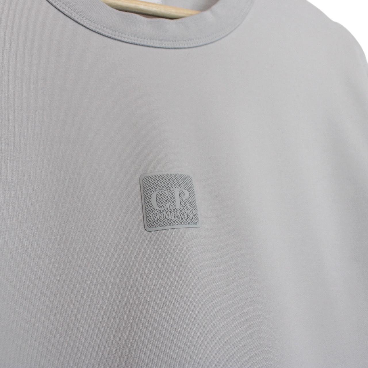 CP Company Metropolis Grey Patch Sweatshirt Jumper