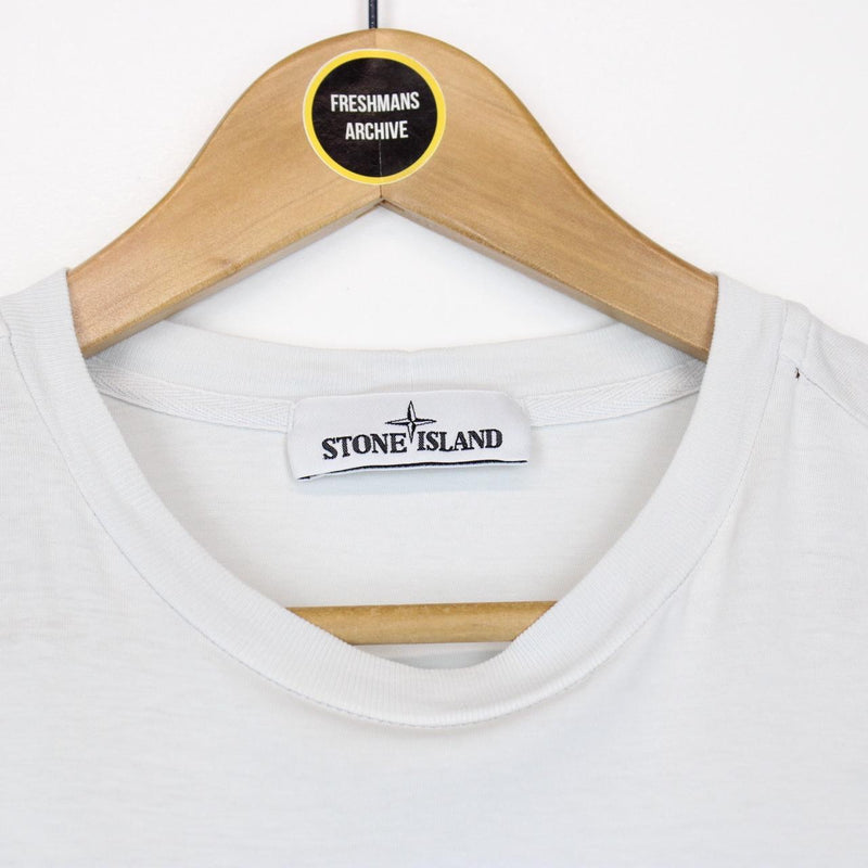Stone Island AW 2018 Off White Short Sleeve Compass T-Shirt