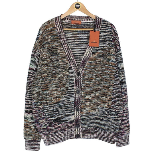 Missoni Multicoloured Button Up Bouclé Wool Knit Cardigan Jumper